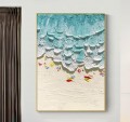 Texture de minimalisme d’art de mur de vagues de bord de mer d’été